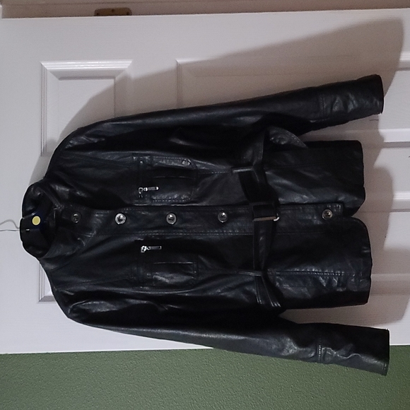 Lane Crawford Faux Leather Jacket - Picture 1 of 6